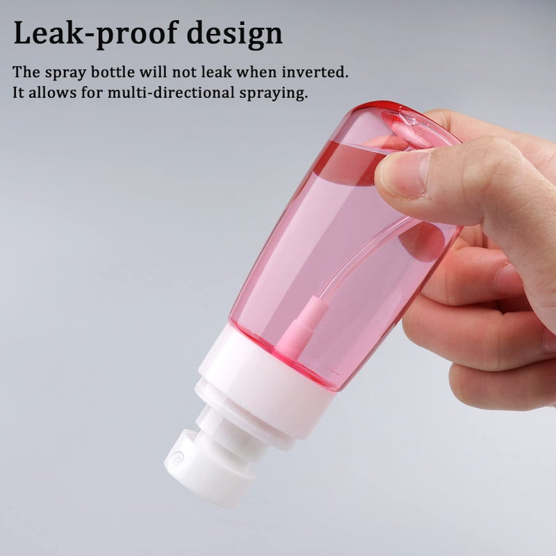 Cosywell Travel Size Spray Bottle TSA Approved 2oz 60ml 3 Pack Leak Proof Fine Mist Spray Bottles Empty Plastic Refillable Mist Sprayer for Perfume Essential Oils Toners Rose Water Cosmetics (3Pink) - Image 4